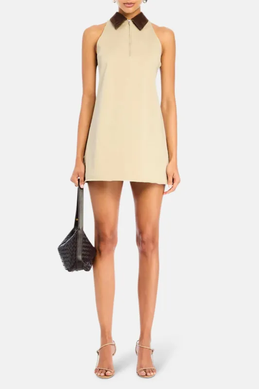 Jiles Mini Dress Sand sold by Blue & Cream