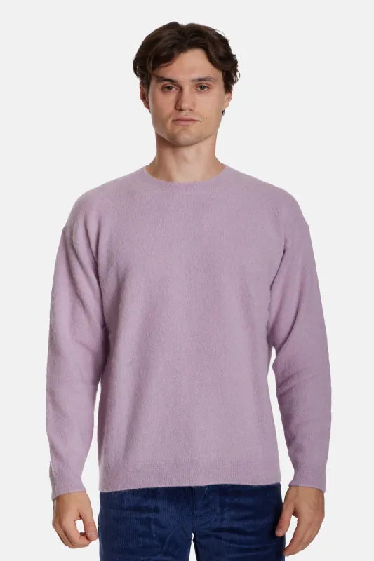 Girocollo Misto Alpaca Crewneck Violet sold by Blue & Cream