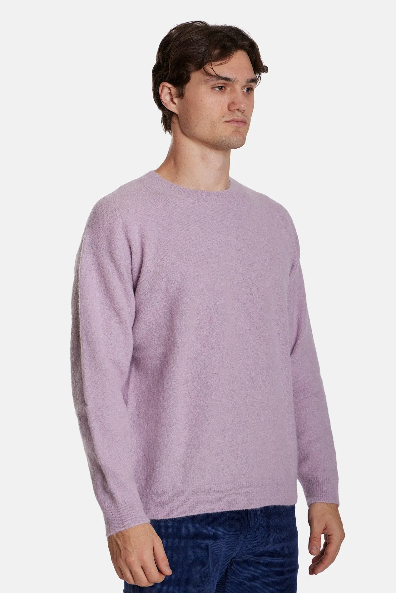 Girocollo Misto Alpaca Crewneck Violet sold by Blue & Cream product image thumbnail 3