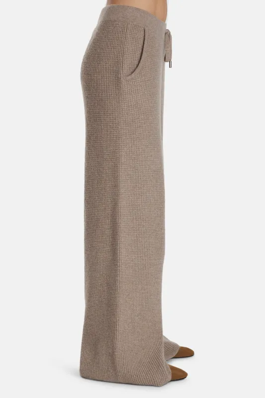 Kennedy Cashmere Waffle Pants Beige sold by Blue & Cream