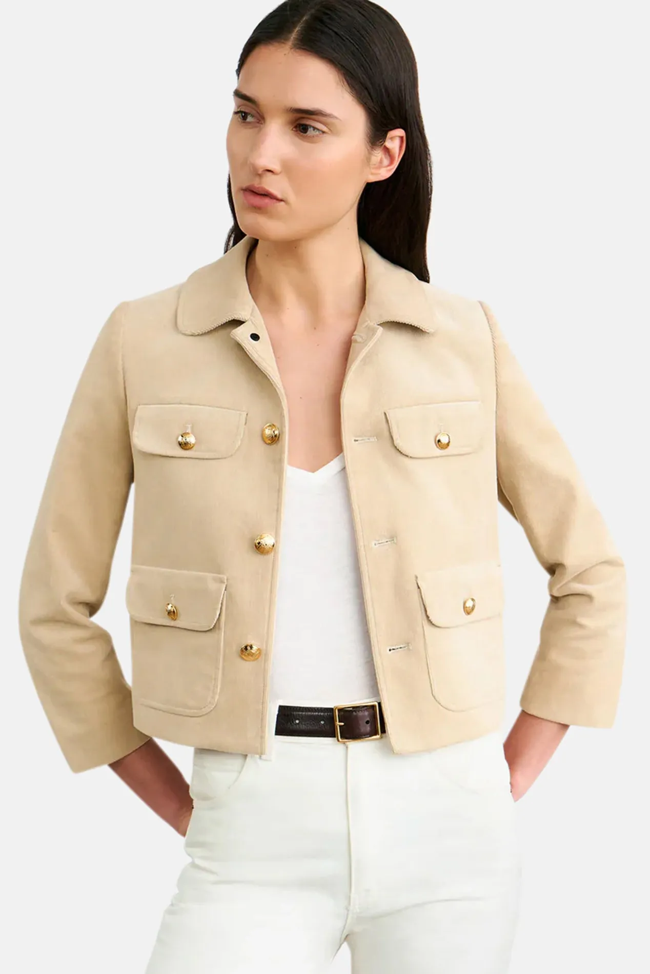 Chamonix Jacket Limestone sold by Blue & Cream