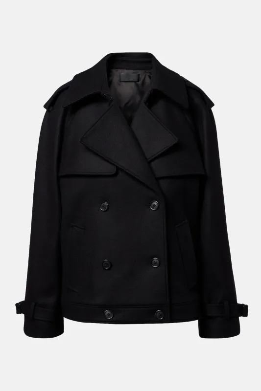 Amaury Short Coat Black made by Nili Lotan