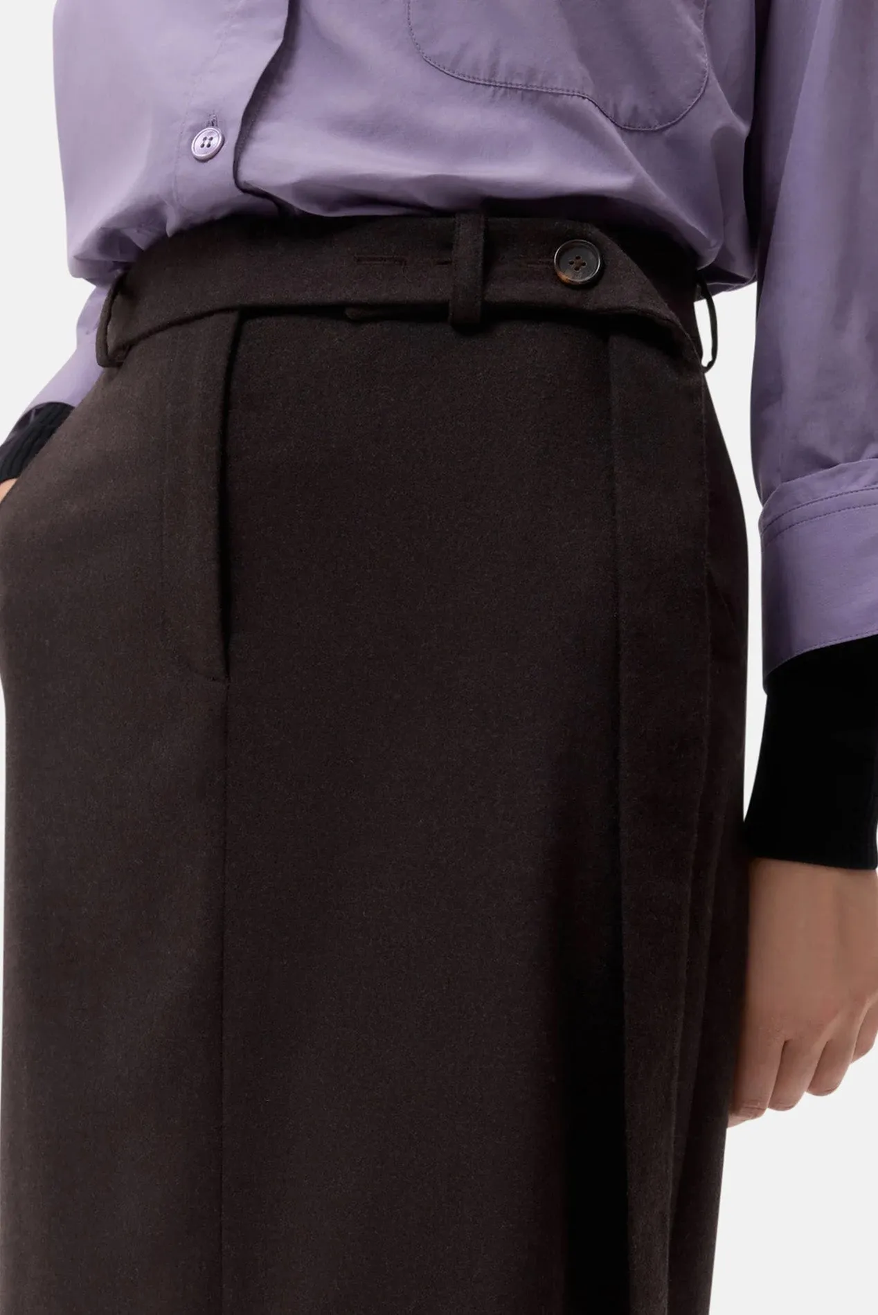 Slit Skirt Chocolate sold by Blue & Cream product image thumbnail 3