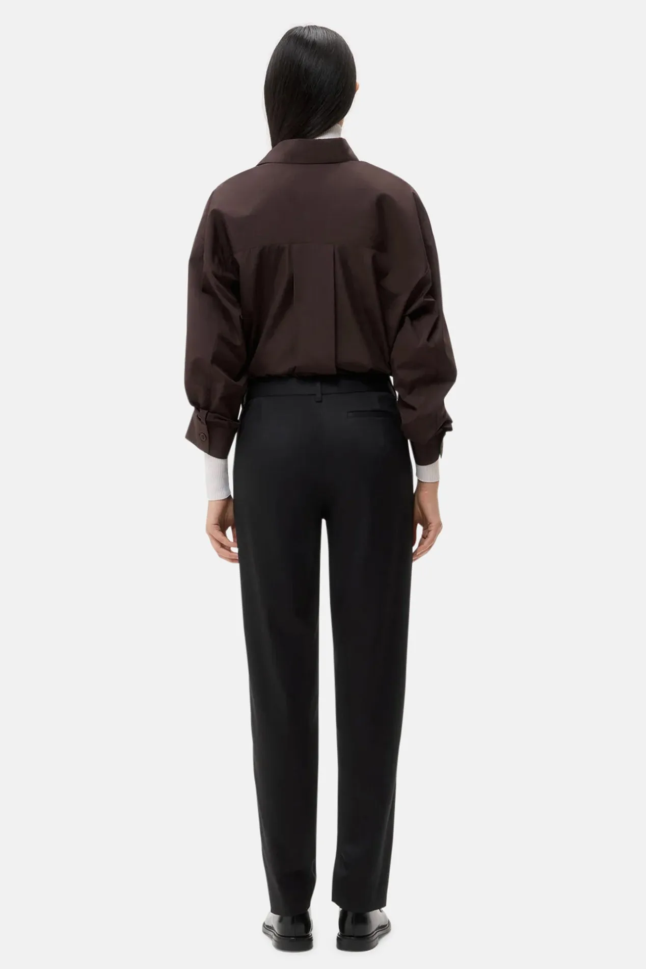 Harrison Pant In Tux Wool Suiting Black sold by Blue & Cream product image thumbnail 2