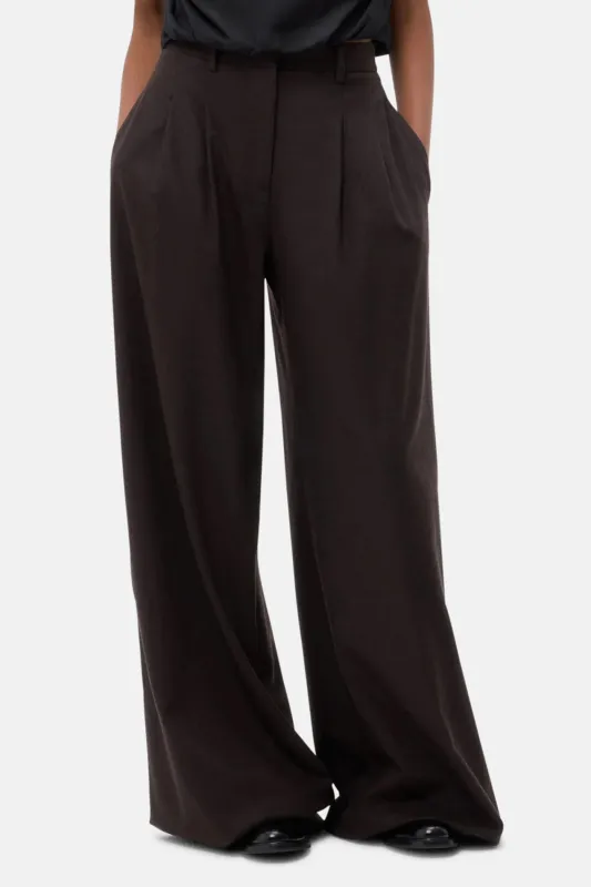 Avery Pant Chocolate sold by Blue & Cream