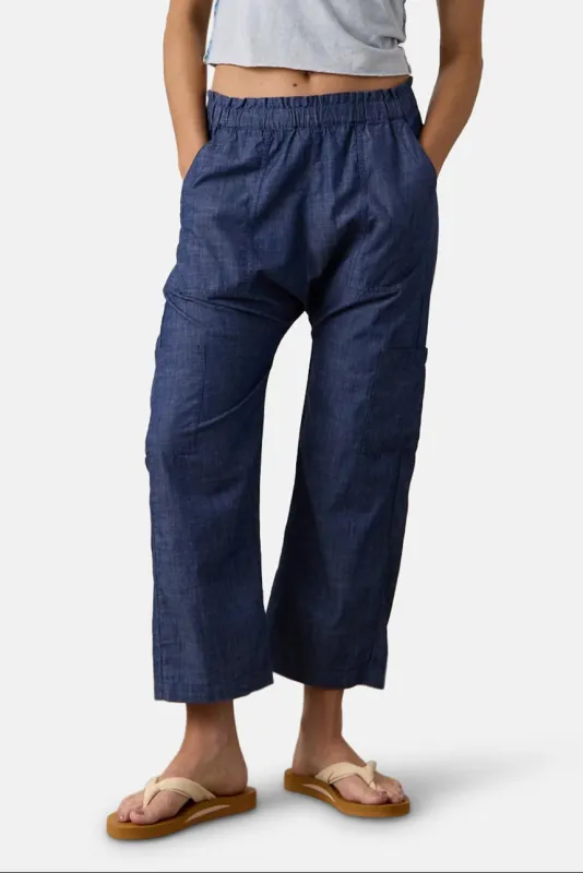 Shailey Paperbag Waist Pants Indigo made by NSF