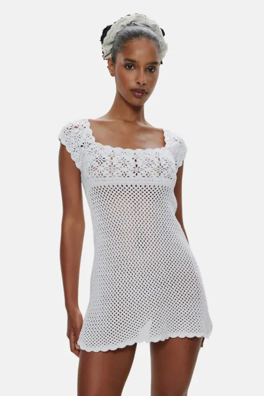 Eloise Crochet Dress Angel's Meadow sold by Blue & Cream