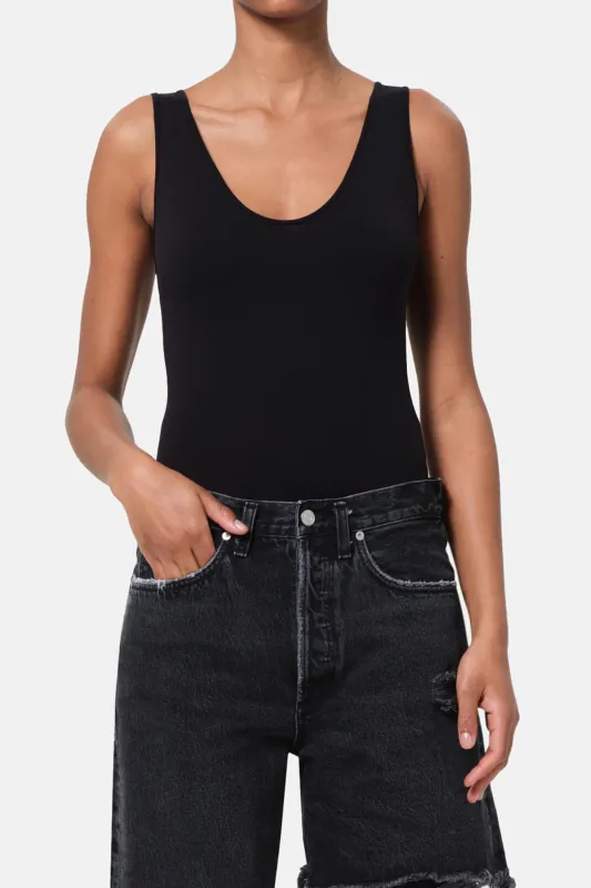 Tora Bodysuit Black sold by Blue & Cream