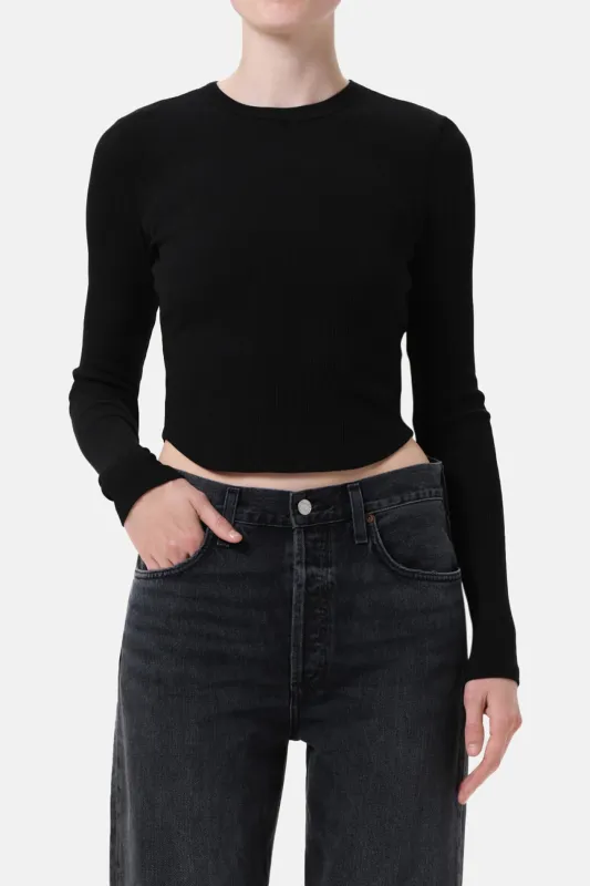 Neema Tee In Black sold by Blue & Cream