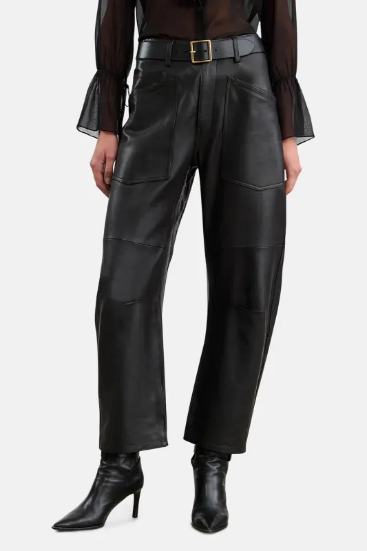 Shon Leather Pant Black sold by Blue & Cream