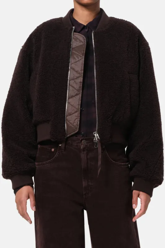 Iona Skye Jacket In Chocolate made by Agolde