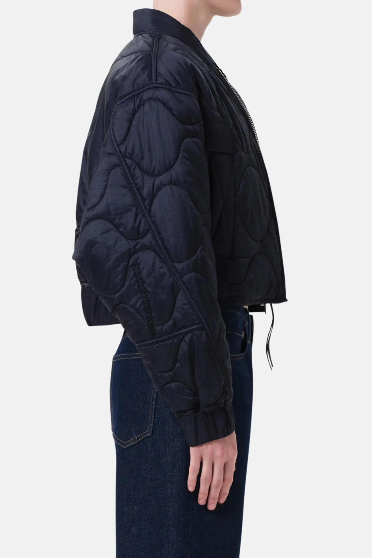 Iona Quilted Jacket In Ink sold by Blue & Cream product image thumbnail 4