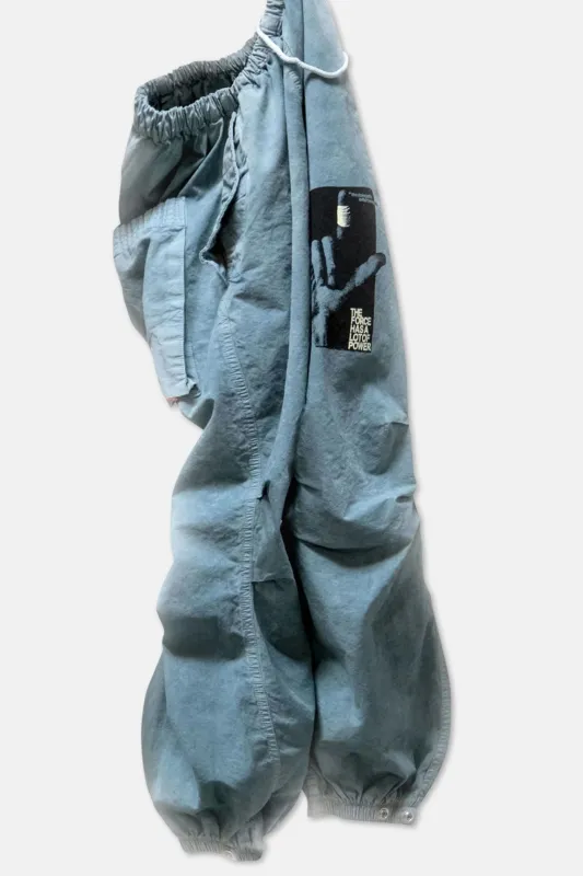 Homage "Garage Print" ILOVEYOU Flap/Snap Poplin/Airjump Pant - Bluemachine Powder made by freecity