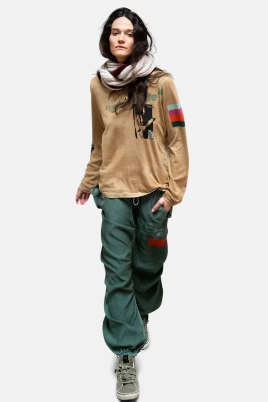 Flap/Snap FREECITY Matte/Satin Airjump Pant - Surplus Powder sold by Blue & Cream