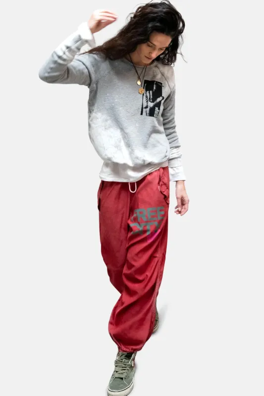 Flap/Snap FREECITY Matte/Satin Airjump Pant - Artyard Red sold by Blue & Cream