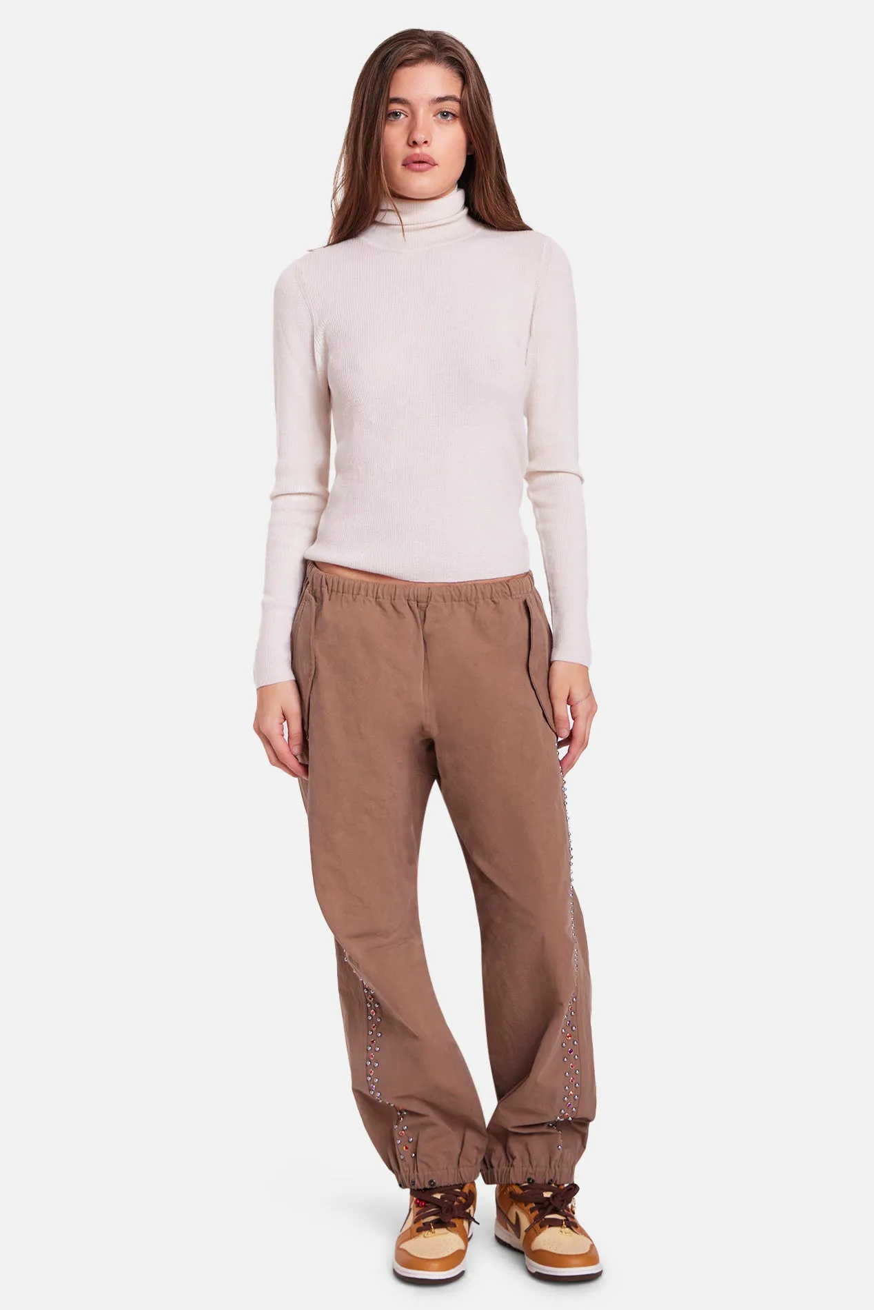 Justine Parachute Pant Studded Brown sold by Blue & Cream product image thumbnail 4