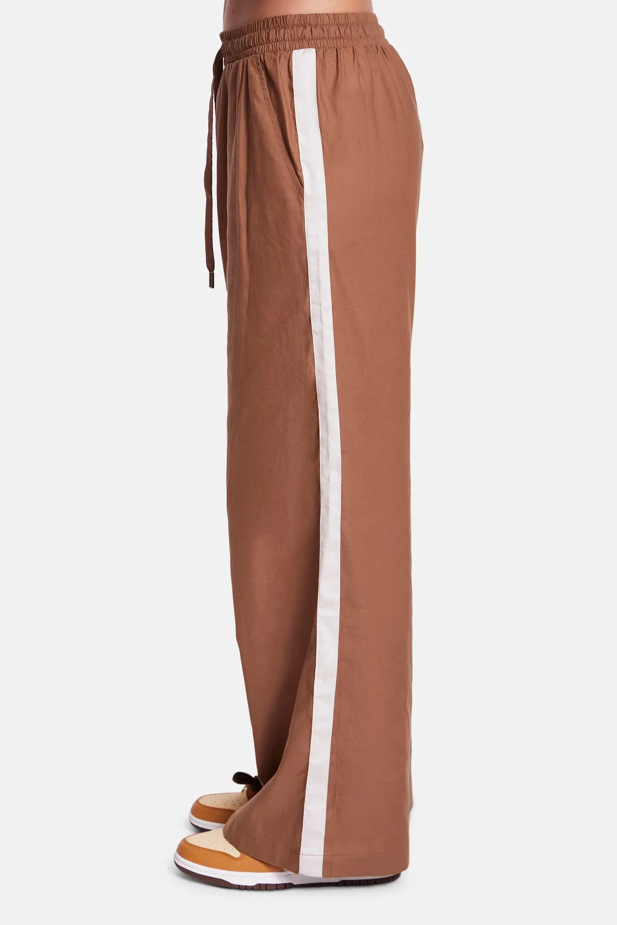 Georgica Beach Poplin Pant Brown w/Beige sold by Blue & Cream product image thumbnail 2