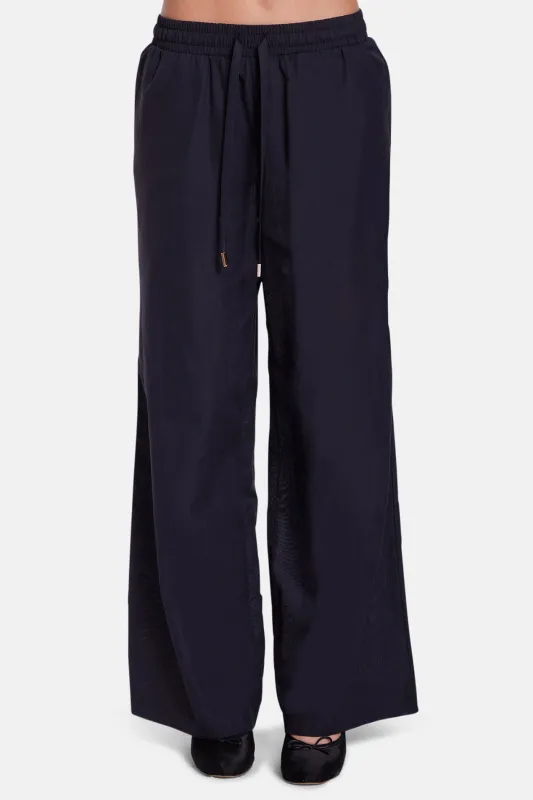 Georgica Beach Poplin Pant Black Sheer sold by Blue & Cream