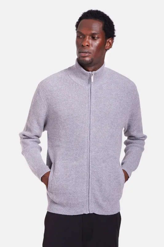 Kenny Cash Waffle Zip Up Heather Grey sold by Blue & Cream