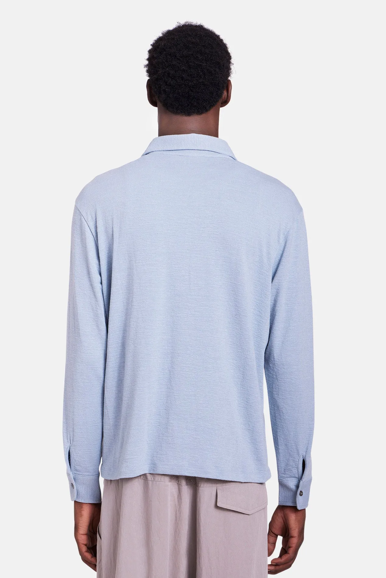 Slub Long Sleeve Button Up Patina Blue sold by Blue & Cream product image thumbnail 3