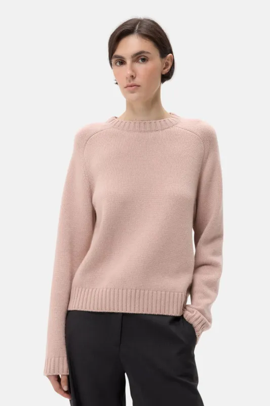 New Jill Cashmere Crewneck Blush sold by Blue & Cream