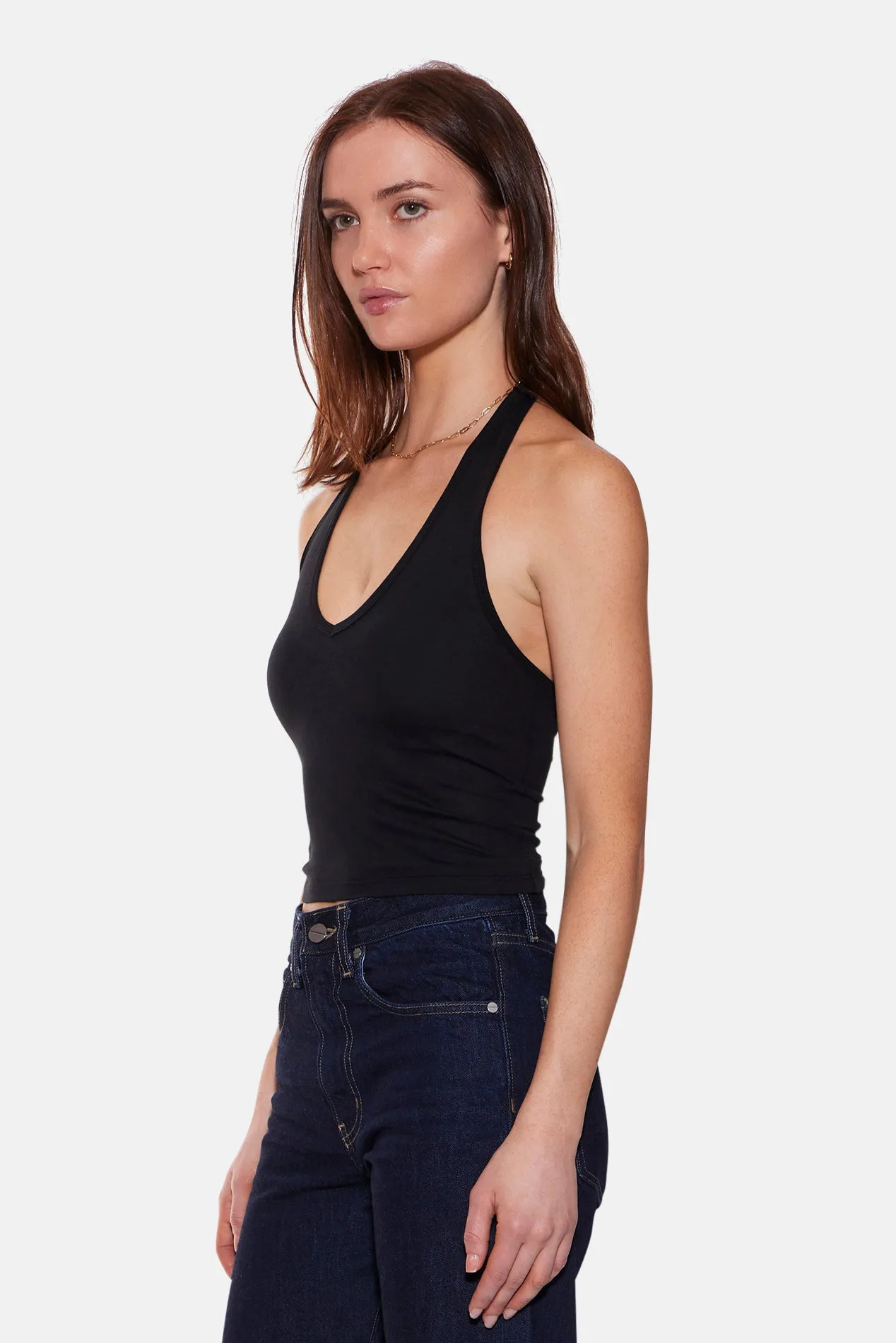 Halle Lux Halter Top Black sold by Blue & Cream product image thumbnail 2