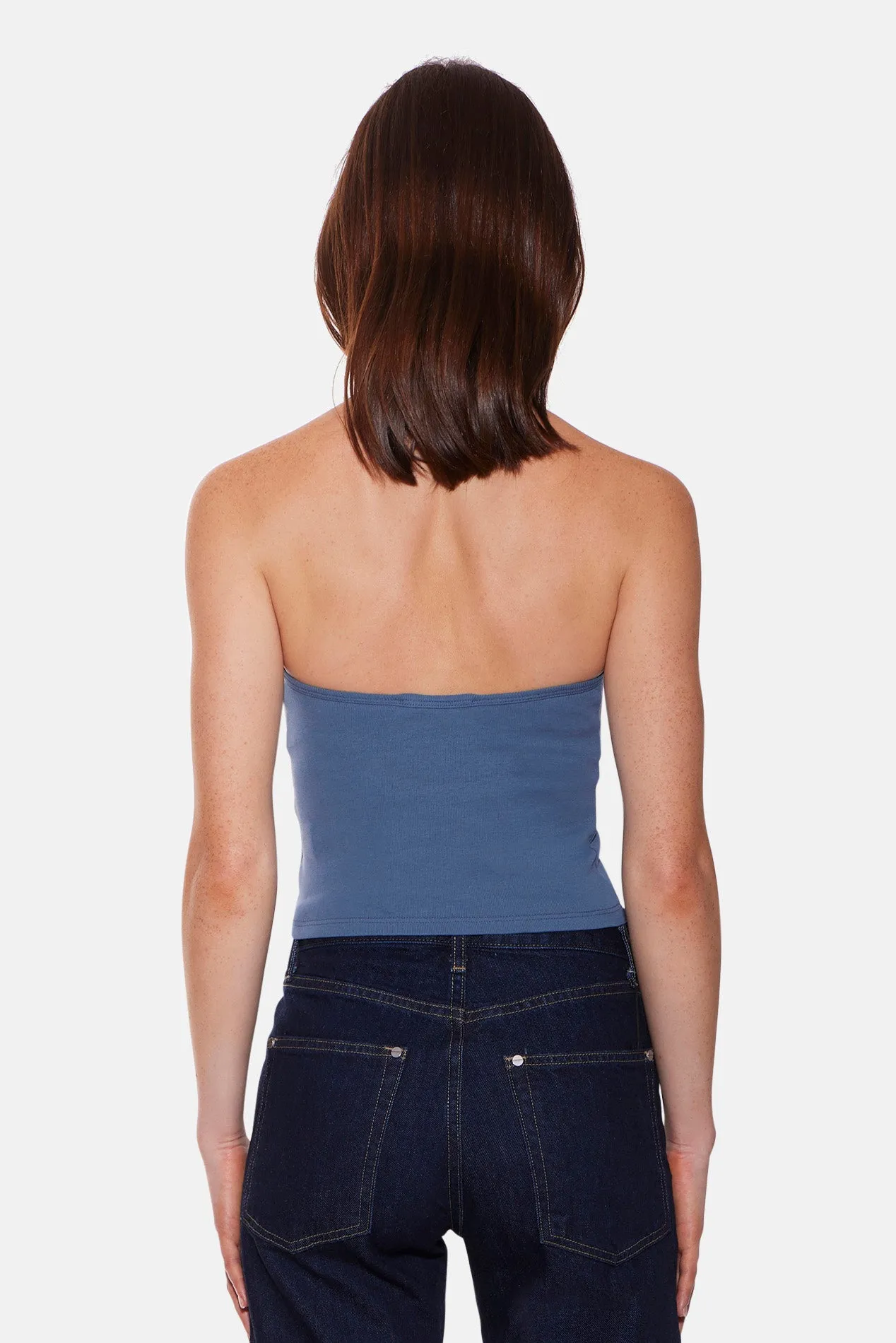 Halle Rib Halter Top Blue sold by Blue & Cream product image thumbnail 4