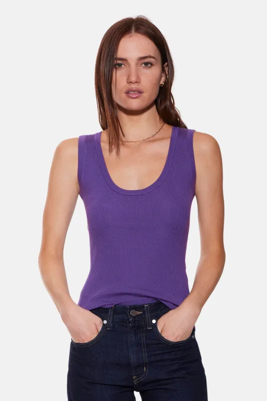 Klara Knit Tank Merino Wool Purple sold by Blue & Cream