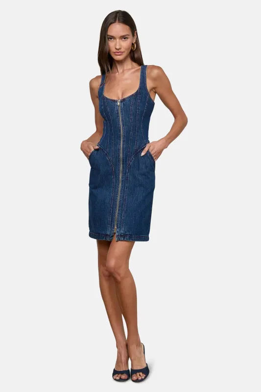 Jaxyn Denim Dress Rampart sold by Blue & Cream