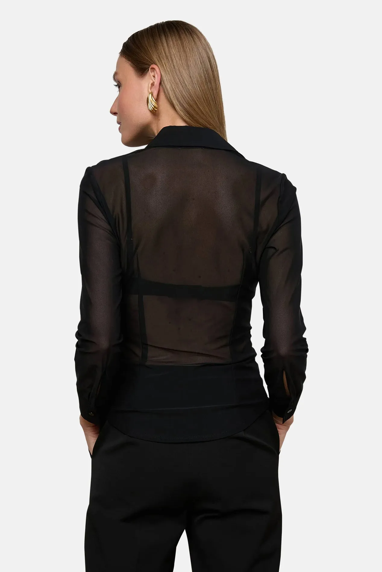 Indiana Mesh Blouse Black sold by Blue & Cream product image thumbnail 4