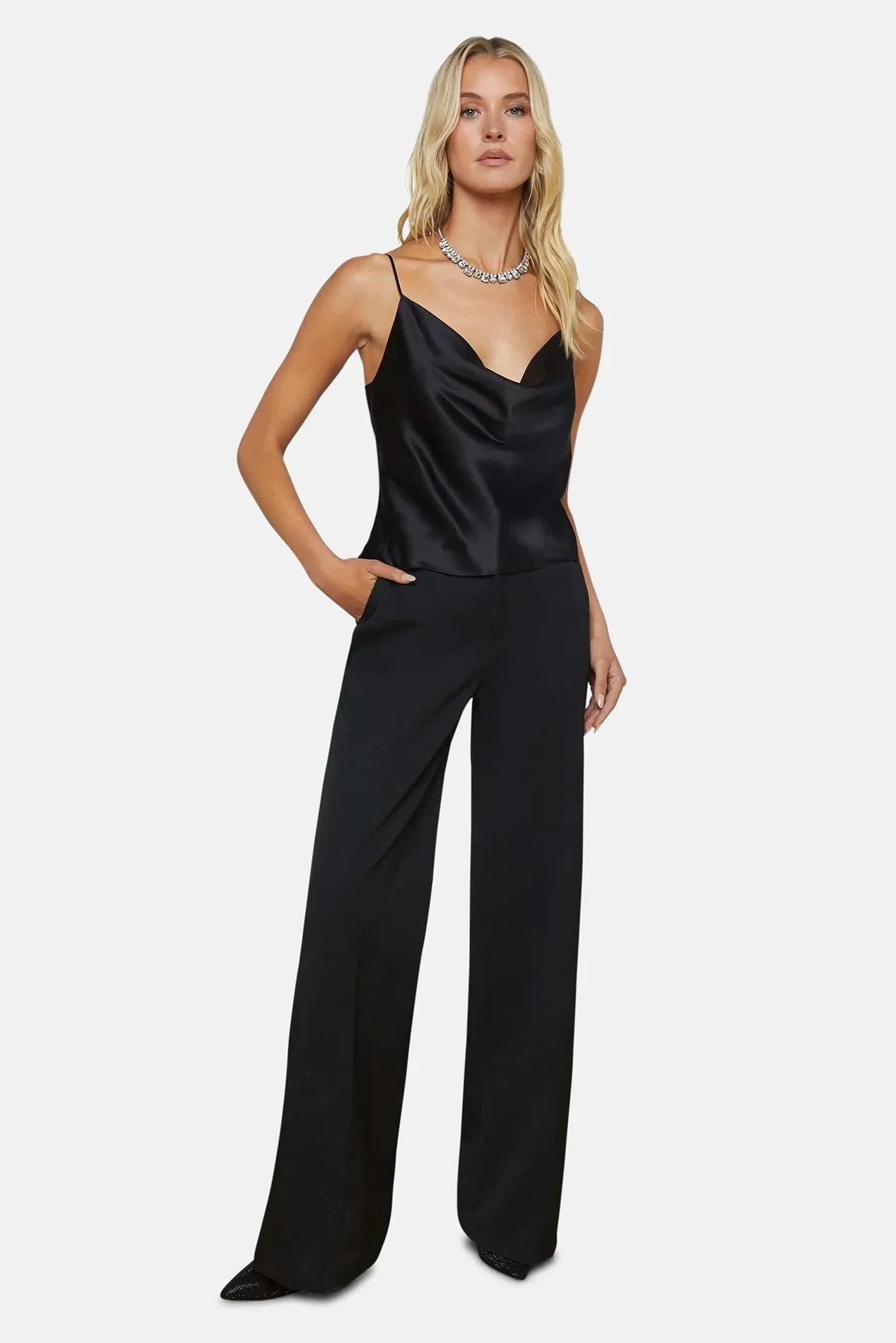 Calista Satin Camisole Black sold by Blue & Cream product image thumbnail 4