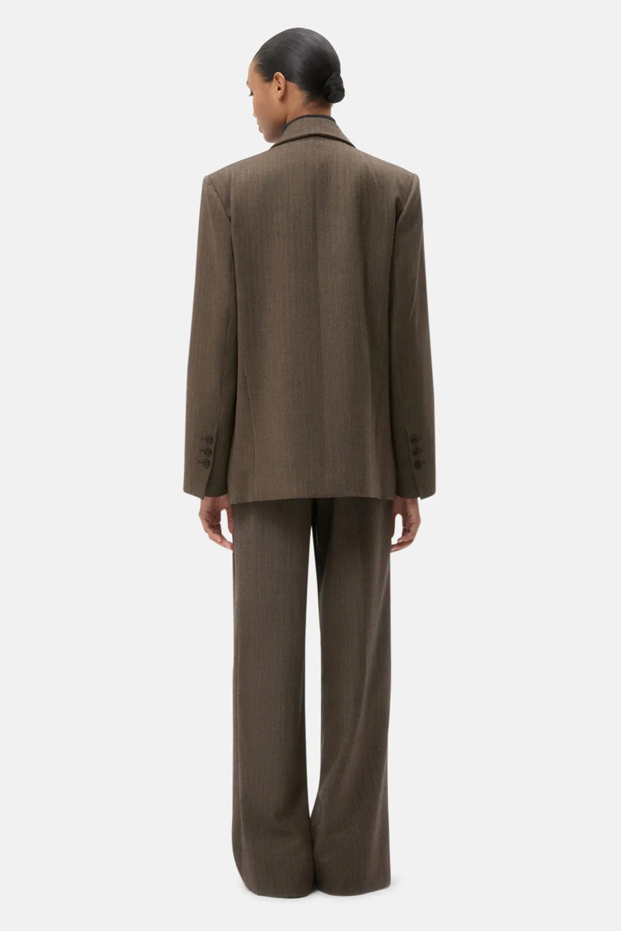 Harper Blazer in Wool Taupe sold by Blue & Cream product image thumbnail 3