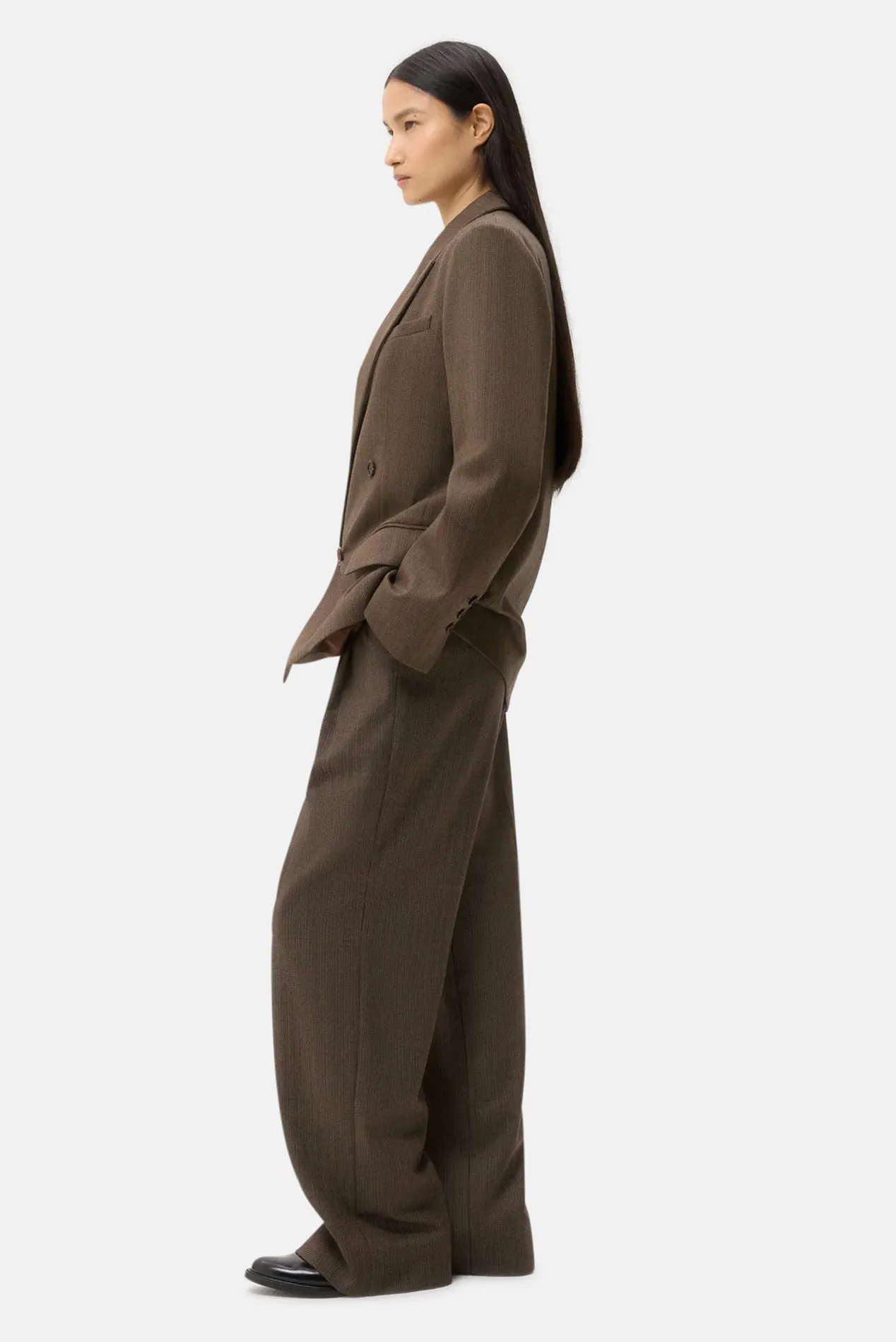 Harper Blazer in Wool Taupe sold by Blue & Cream product image thumbnail 2