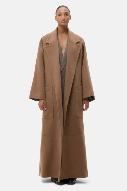 EM Cashmere Coat Kelp sold by Blue & Cream