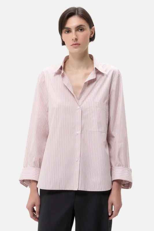 Next Morning Shirt in Spanish Villa/White Stripe sold by Blue & Cream