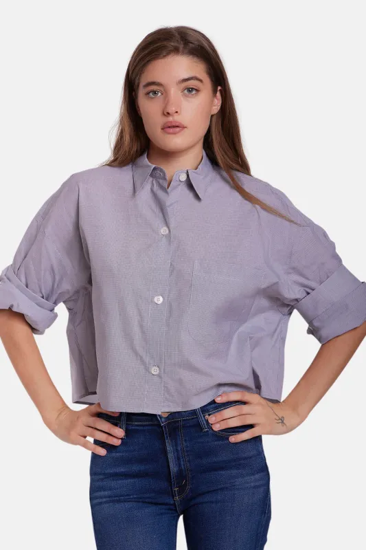 Next Ex Shirt White/Black Check sold by Blue & Cream