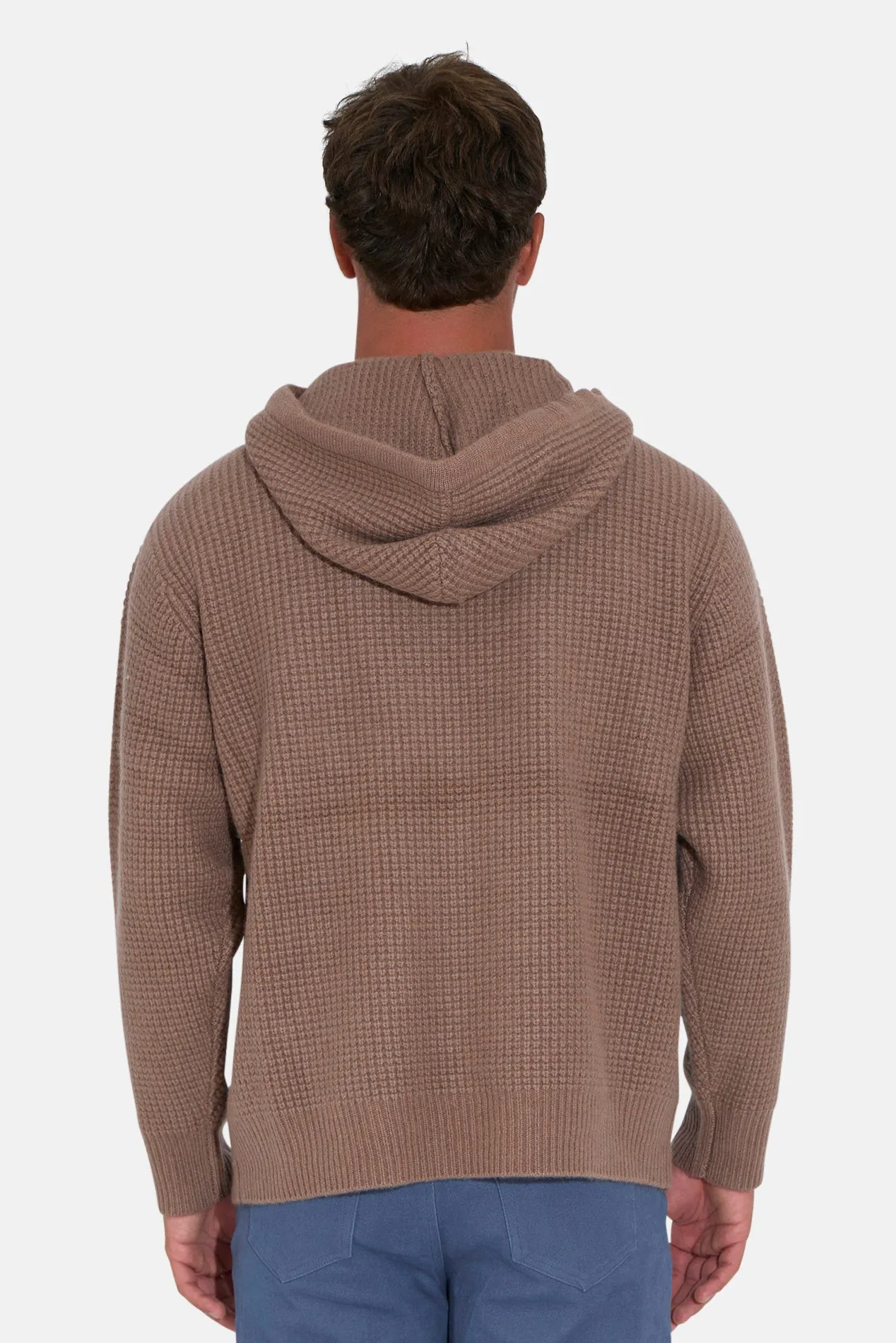 Montecito Waffle Pullover Hoodie Rich Mocha sold by Blue & Cream product image thumbnail 3