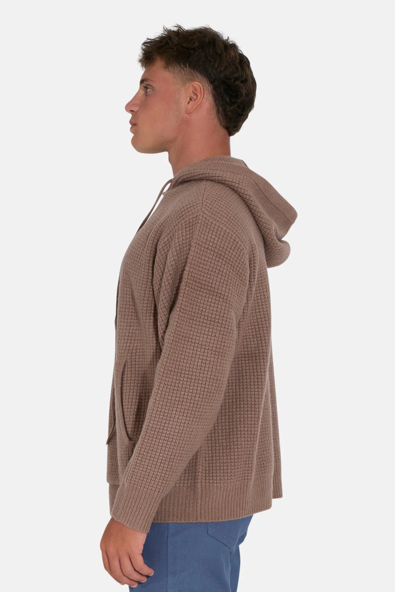 Montecito Waffle Pullover Hoodie Rich Mocha sold by Blue & Cream product image thumbnail 2