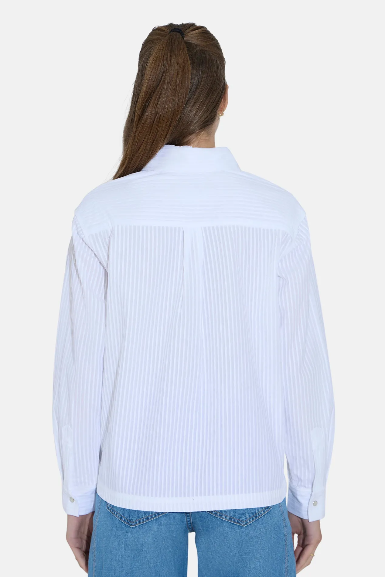 Coco Overshirt White Pleat sold by Blue & Cream product image thumbnail 3