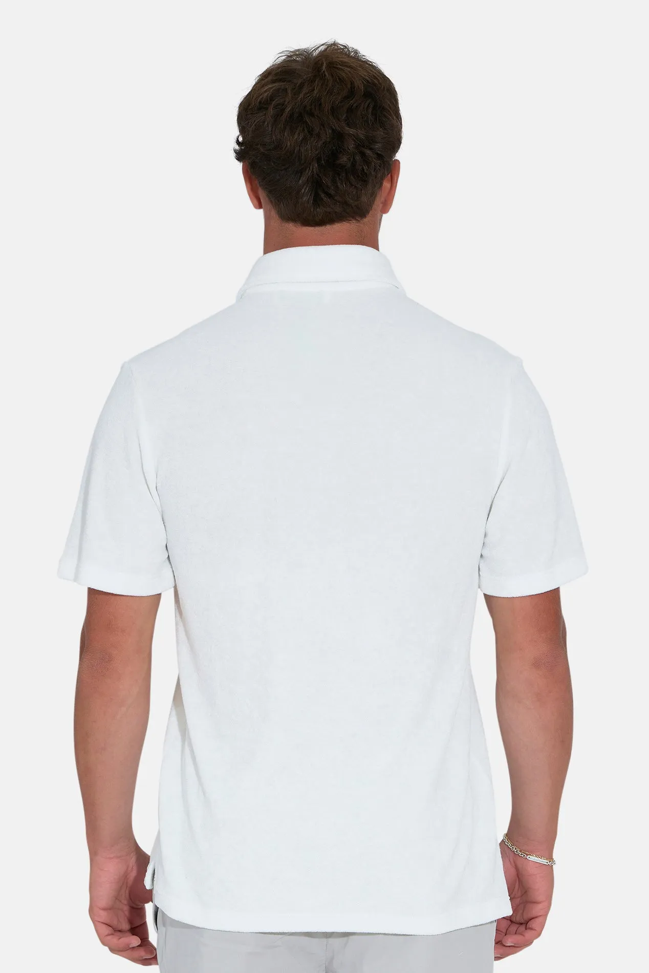 Men's Terry Buttondown Off White sold by Blue & Cream product image thumbnail 3