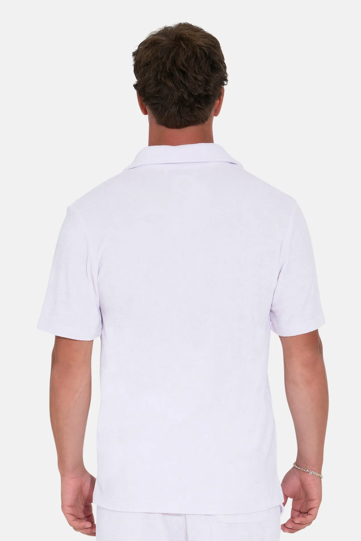 Men's Terry Buttondown Pale Pink sold by Blue & Cream product image thumbnail 3