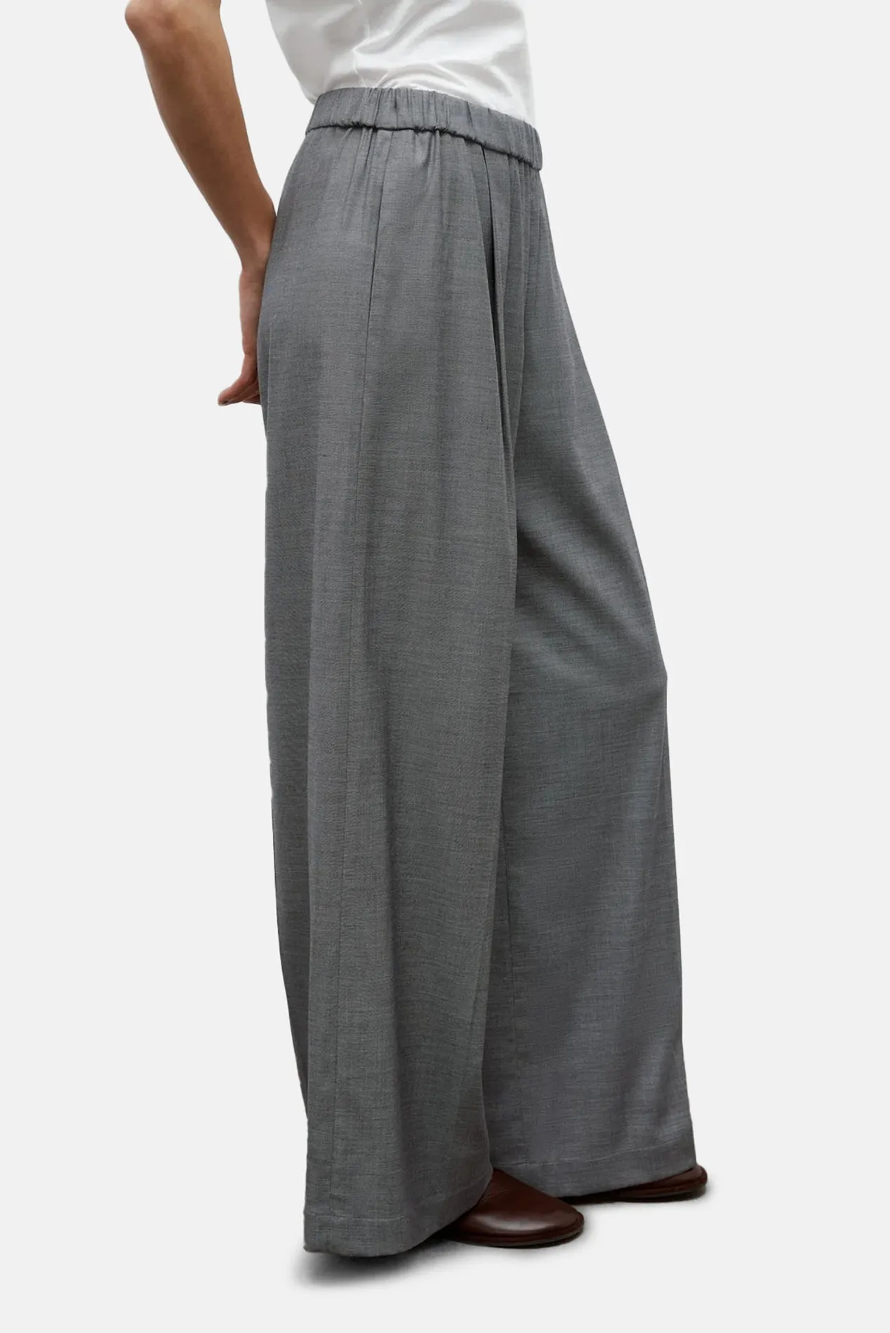 Eva Pant Wool/Viscose Medium Heather Grey sold by Blue & Cream product image thumbnail 3
