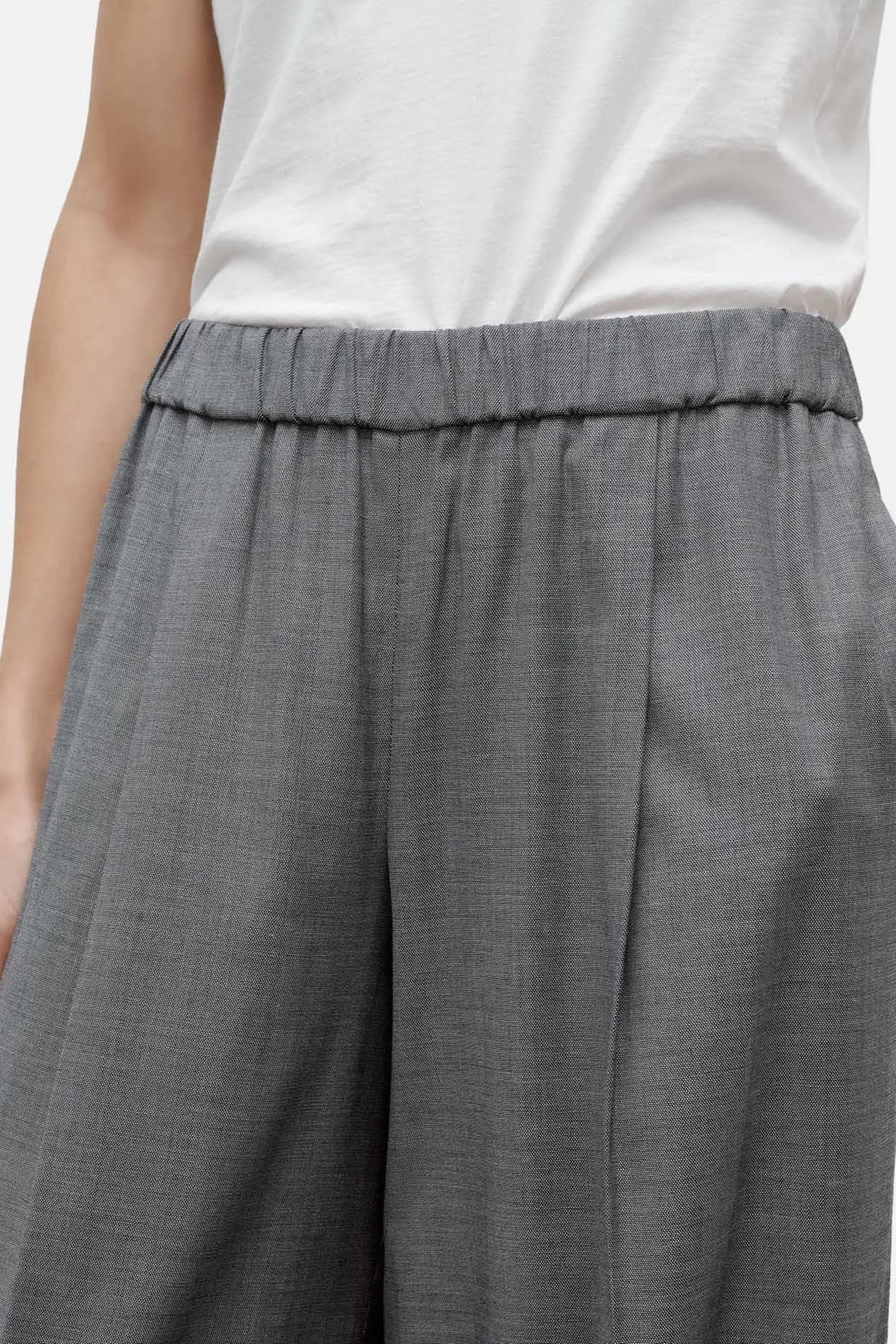 Eva Pant Wool/Viscose Medium Heather Grey sold by Blue & Cream product image thumbnail 4