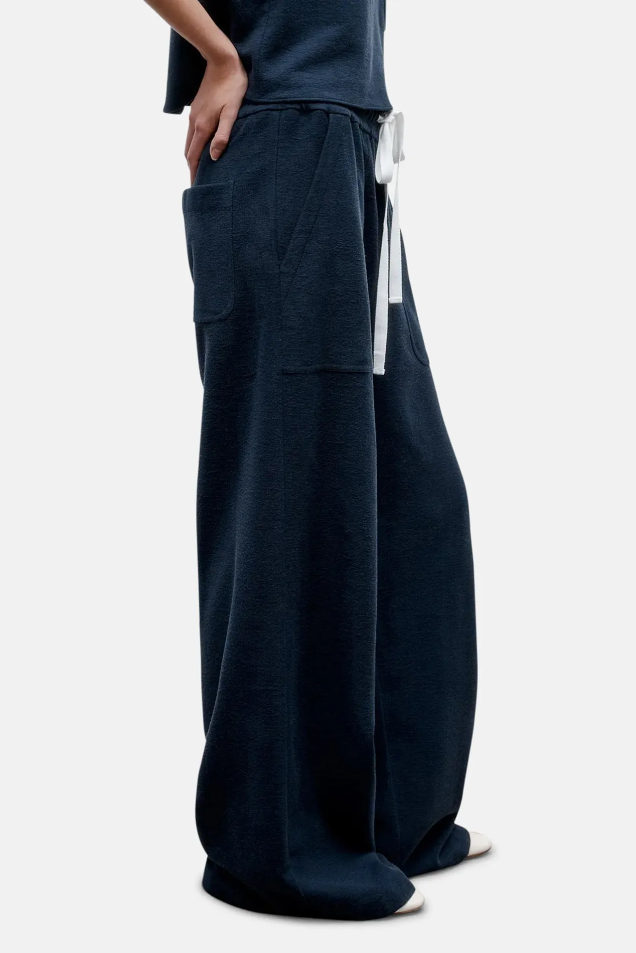 Main St. Pant In French Terry Midnight sold by Blue & Cream product image thumbnail 3