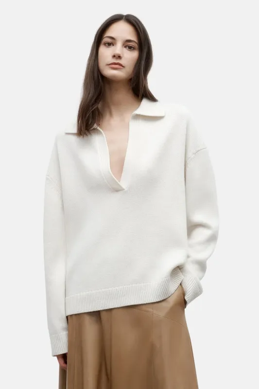 Boy Henley in Cashmere Cream sold by Blue & Cream