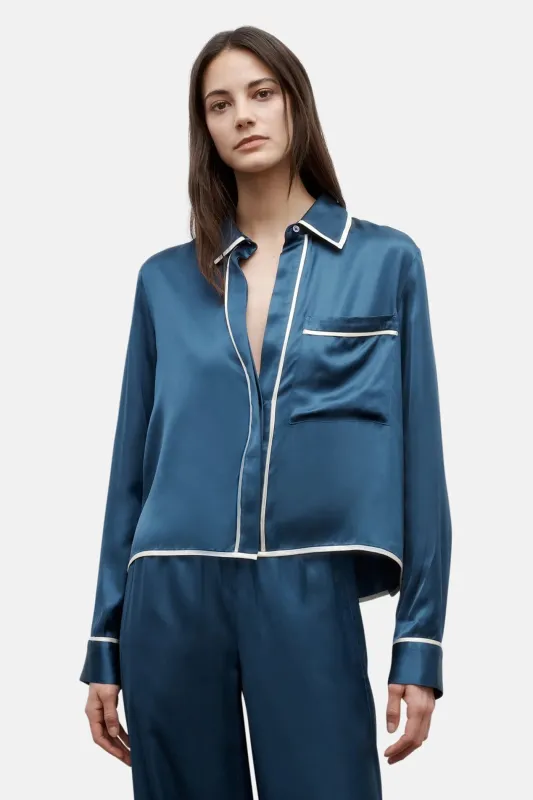 Sleepover Shirt Blue Wing Teal sold by Blue & Cream