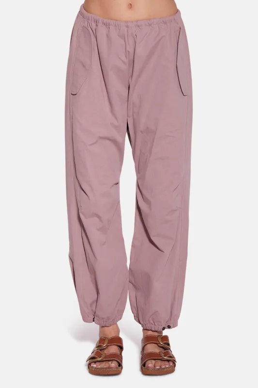 Justine Cotton Parachute Pant Mauve sold by Blue & Cream