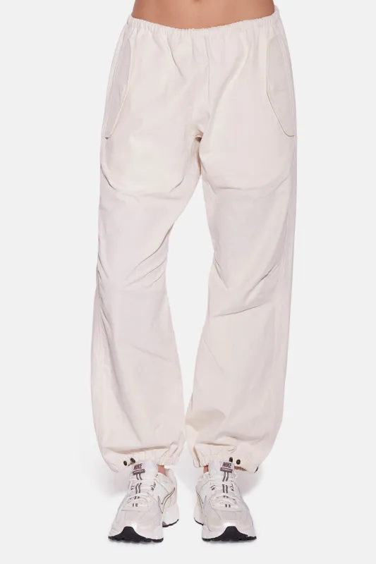 Justine Cotton Parachute Pant Ivory sold by Blue & Cream