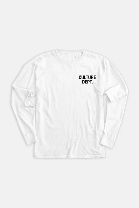 Culture Dept. Long Sleeve White/Black sold by Blue & Cream