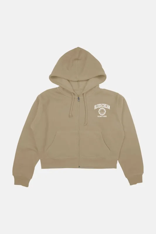 We Grew Here Zip Hoodie Khaki sold by Blue & Cream